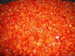 frozen red pepper dice