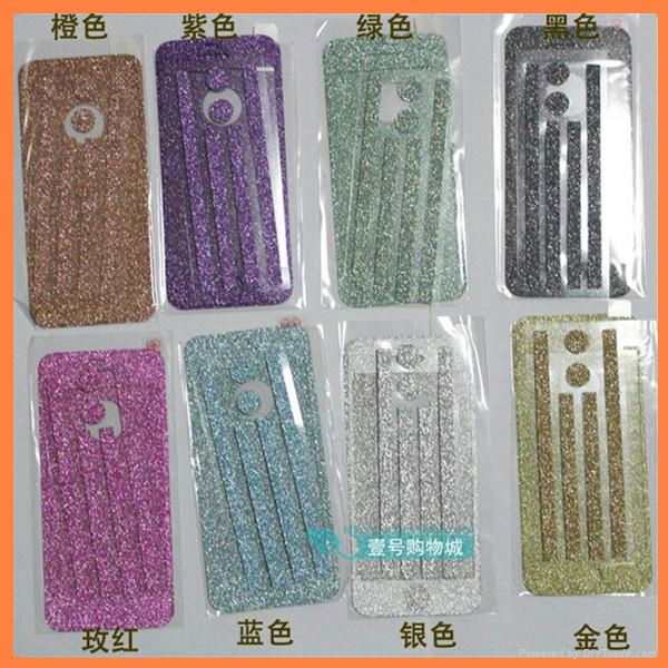 Wholesale cell phone cover glitter powder bling bling screen protector   