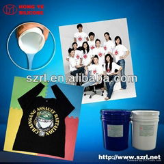 Silicone ink for textile printing