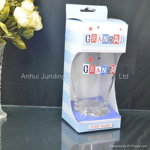 Gift Box Packed Grandad Printed Glass Tumbler 3