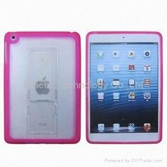 TPU case for iPad/crystal cases with bracket