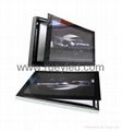 Slim LED light box single side snap open 2