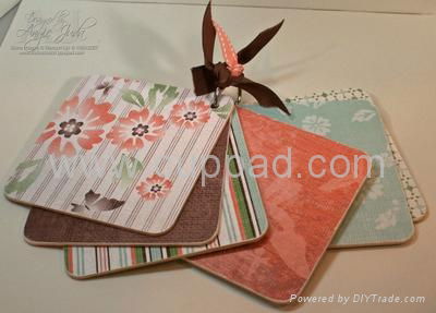 absorbent paper coasters 4