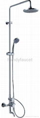 Large Shower Mixer with Slide Shower