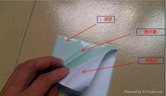 Double bottom paper thermal adhesive labels