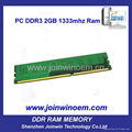 Computer system components full compatible 8bits ddr3 1333mhz 2gb 1