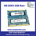 Clearance stock original chips laptop ram ddr3 2gb 3