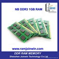 Import used computer parts 8bits so dimm 1gb memoria ram ddr3