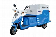 electric cleaning tricycle