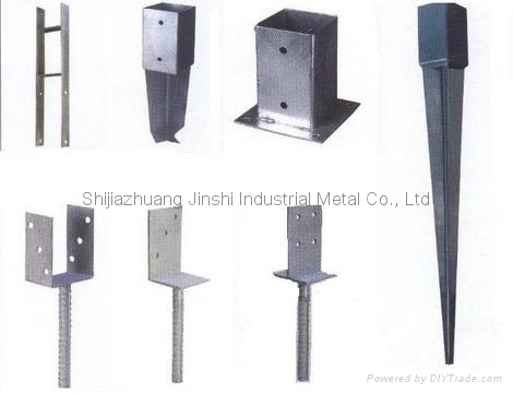 Pole anchors|ground anchor pole|galvanized screw pole anchor 2