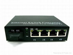 4*10/100/1000M Ethernet Optical Switch