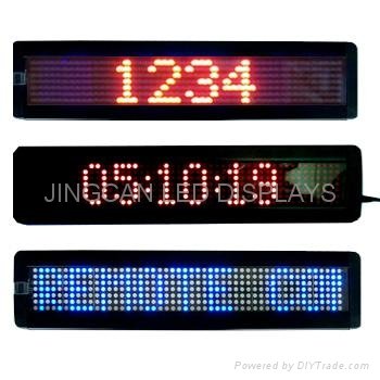 Single line English red/tri-color LED signboards 2