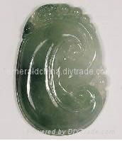 Jade Ruyi head pendants