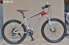 26"x1.95 alloy frame hydraulic disc brake shimano 24 speed phoenix mountain bike