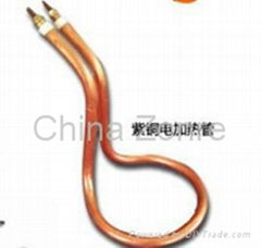Red Copper Electric Heating Tube Pipe