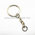 Fashion metal key chain ring