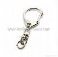 Fashion metal key ring keychain
