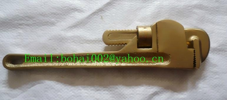 non sparking pipe wrench American type Al-Cu Material 1