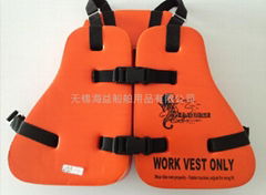 Three working life jackets