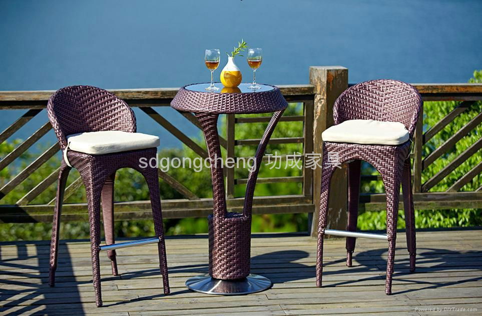 Outdoor Rattan bar furniture 2