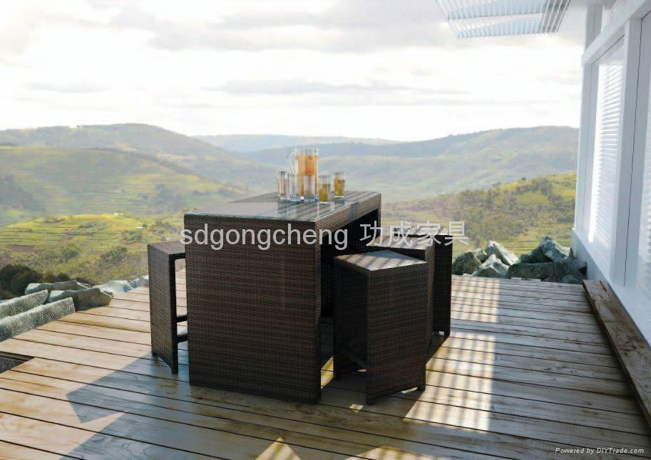 Outdoor Rattan bar furniture 5