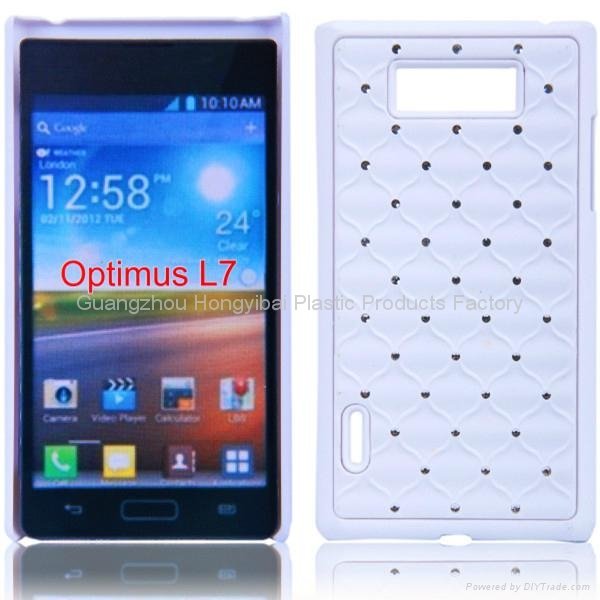 Diamond phone case for LG optimus L3, L5, L7