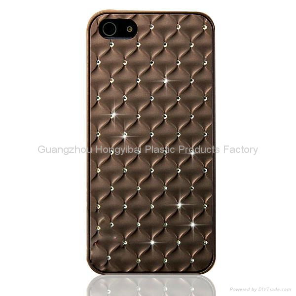 Rhinestone cell phone case for iphone5 3