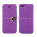 PU leather phone case for apple iphone 5 1