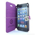 PU leather phone case for apple iphone 5 2