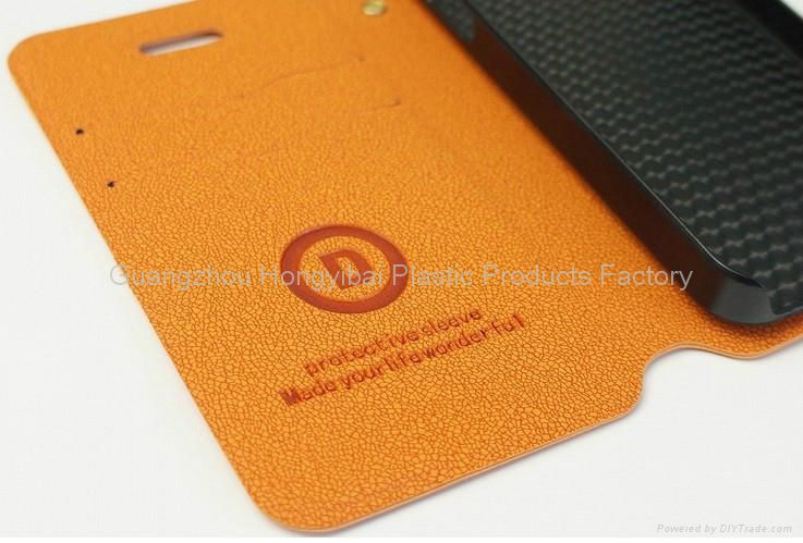 PU leather phone case for apple iphone 5 3