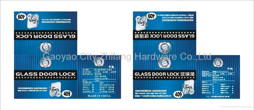 407 zinc alloy glass lock 4