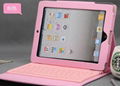 Leather Case + wireless Bluetooth Keyboard for iPad 3 2 iPad2  4