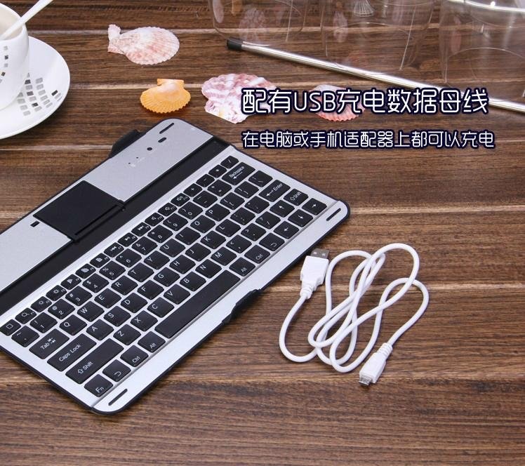 Aluminum Wireless Bluetooth Keyboard Stand Cover Case For N8000 5