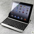 Aluminum Wireless Bluetooth 3.0 Keyboard Case Cover Stand for ipad2 ipad3 