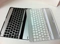 Aluminum Alloy Bluetooth wireless keyboard for Apple ipad 2/3 5