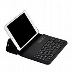 Wireless ipad mini bluetooth keyboard Leather case for iPad Mini