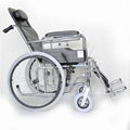 high back half recline steel manual wheelchair from manufacturer 1