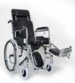 high back half recline steel manual wheelchair from manufacturer 3
