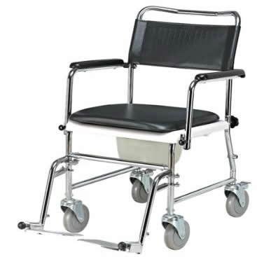 Aluminum movable commode chair for elderly from manufacturer