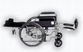 Full recline high back steel manual wheelchair from manufacturer 1
