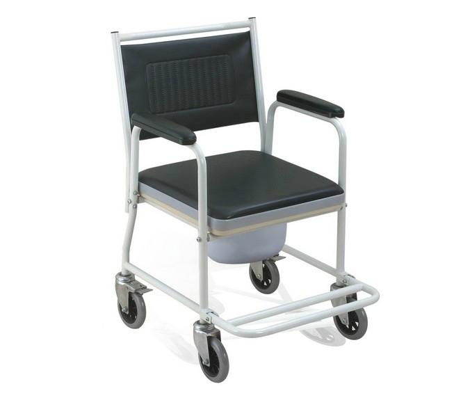 Full recline high back steel manual wheelchair from manufacturer 4