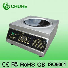 Commercial induction wok cooker for restaurant