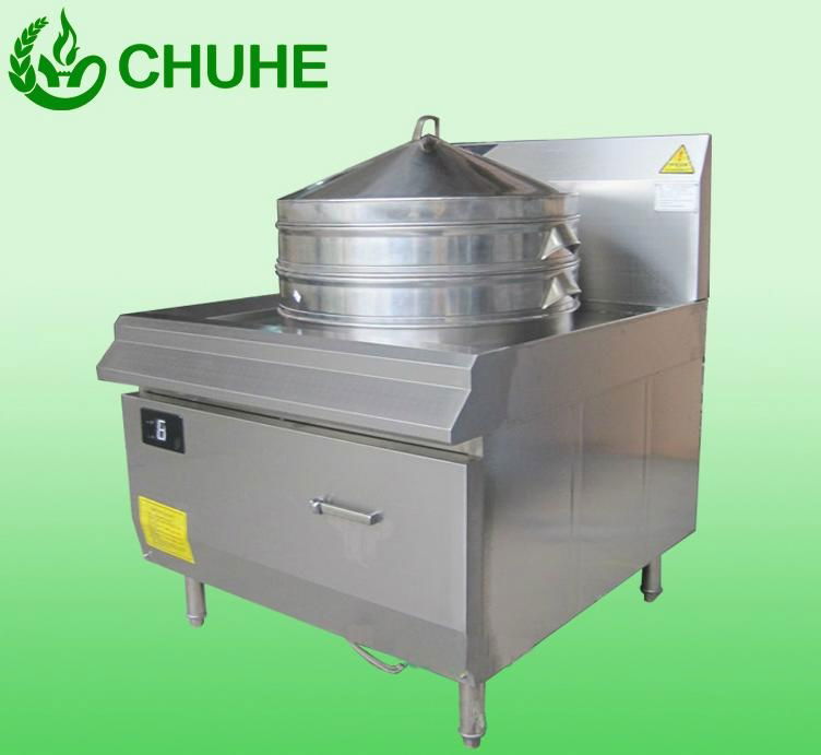 Heavy duty commercial induction steamer 