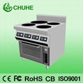 4 plate electric induction cooker with oven