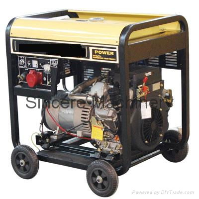 Portable diesel generator set