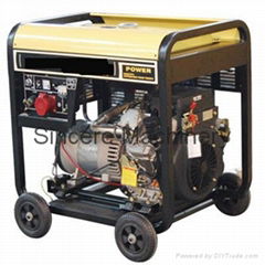 Portable diesel generator set