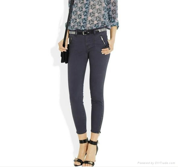 2012 hotsale sexy women jeans pants stocklot short woman jeans  2