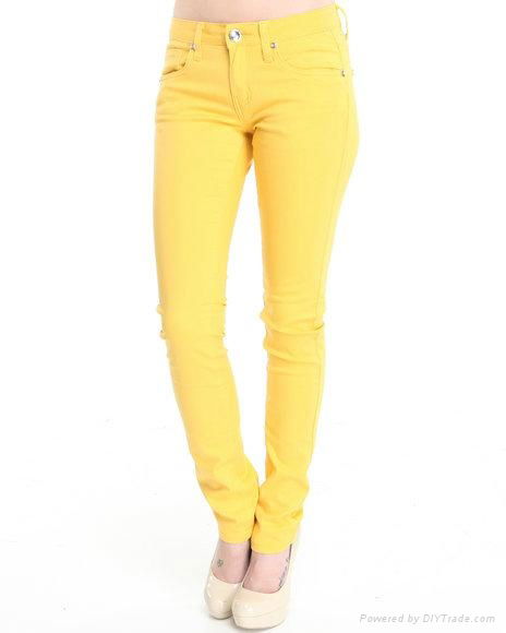 2013 newest fashion high wait woman skinny denim jeans  3