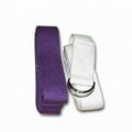 Yoga Strap, Made of Cotton and Linen, with Steel Ring
