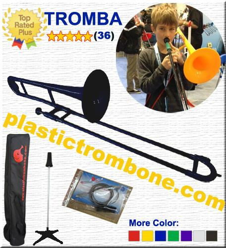 New !!! Plastic Trombone- Black